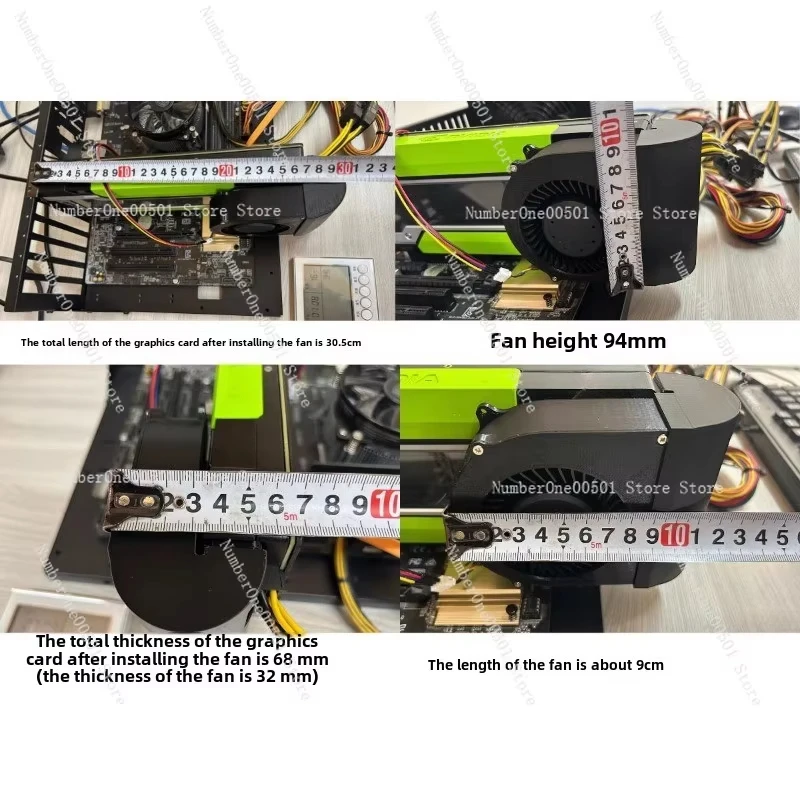 Suitable for Tesla P100 P40 M40 K80 v100 graphics card modification active cooling component