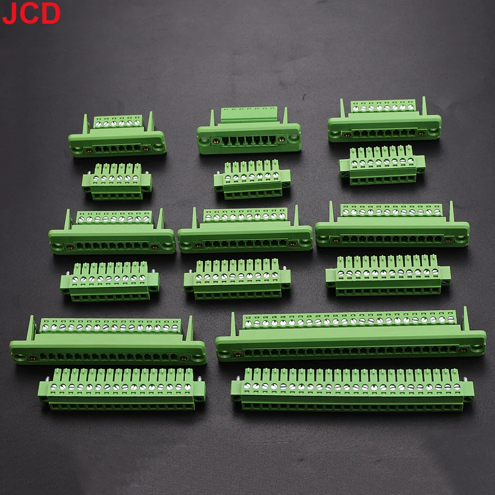 JCD 1Set Steckbarer Klemmenblock-Steckverbinder JM15EDGKM mit 3,81 mm Rastermaß, 2P/3P/4P/5P/6P/8P/9P/10P/12P/16P/24P – Detail 3