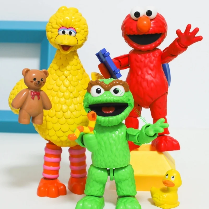 Hot BLOKEES Sesame Street Magic Edition Assembled Figure Elmo Cookie Monster Big Bird Vivid Desktop Hobby Display Decor Gift view 2