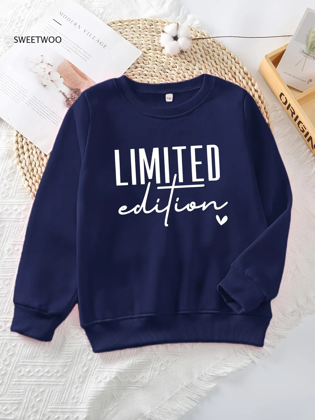 

Women's Limited Edition Vibrant Yellow Crewneck Sweatshirt - Soft Casual Long Sleeve Pullover for Autumn/winter, Festive Party
