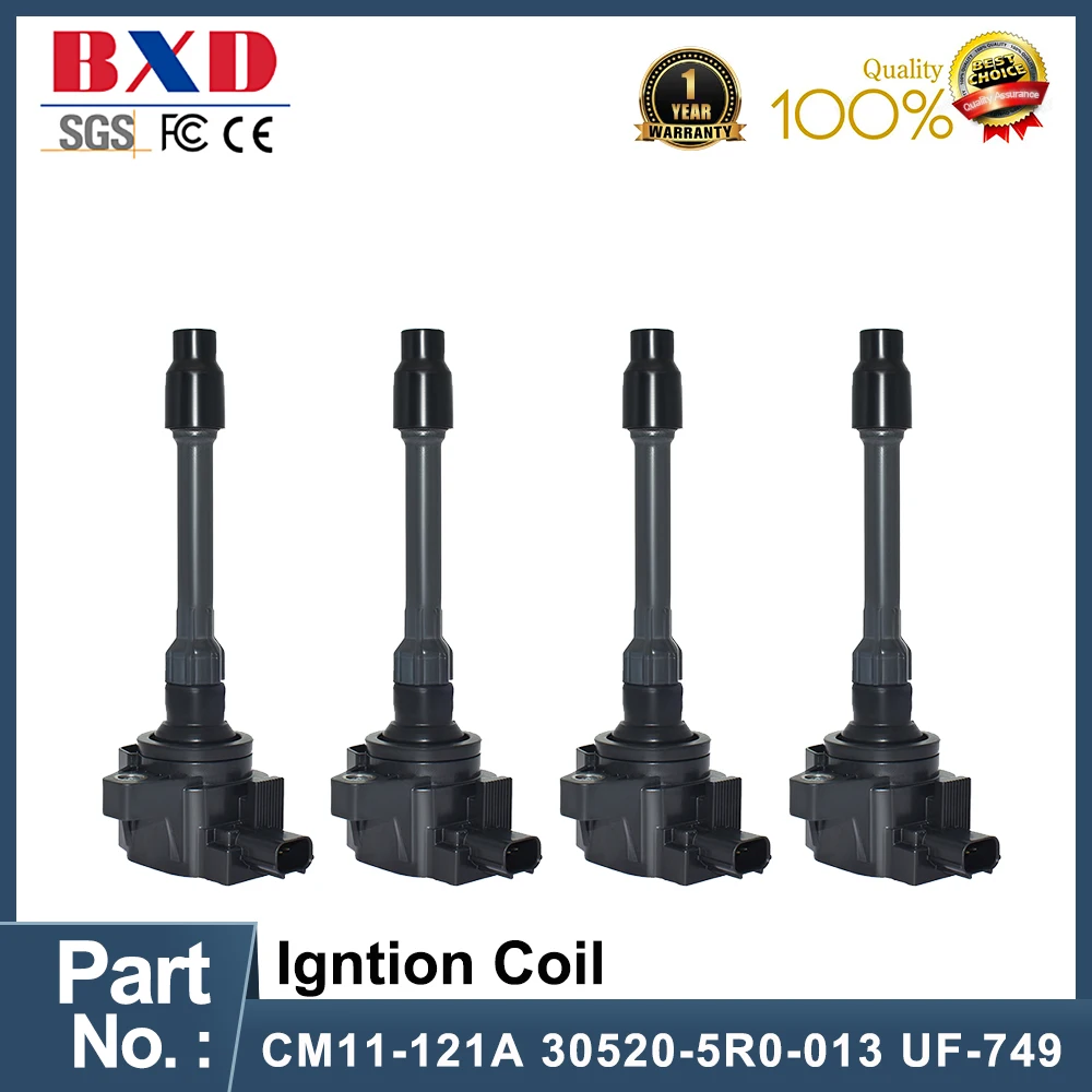 

1/4PCS Ignition Coil CM11-121A 30520-5R0-013 UF-749 For Honda Civic Acura Jazz IV