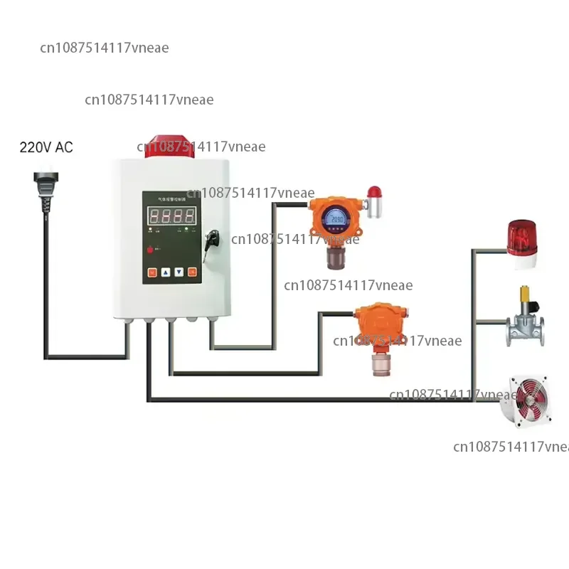 High Quality Wireless Fixed Hydrogen Sulfide Gas Detector ES10B High Accuracy 24V Power Sound+Light Alarm Metal Construction