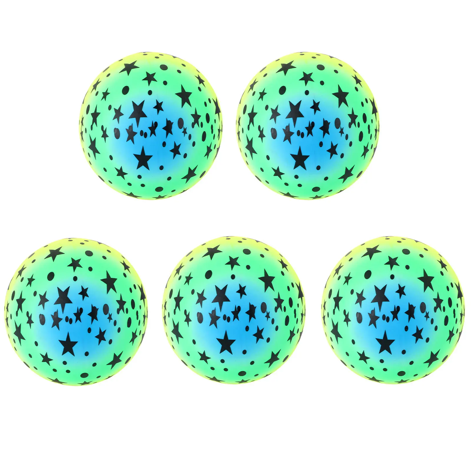 5 szt. tęczowych piłek, grube, elastyczne piłki do skakania, zabawa dla dzieci, łapanie, rzucanie, trening umiejętności, gra na zewnątrz i wewnątrz, elastyczna piłka plażowa