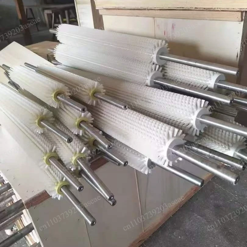 Industrial Nylon Round Hollow Brush Roller, Sand Screening Machine Brush, Fruit Vegetable Cleaning Washing Cylinder Brush