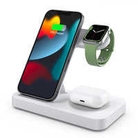 Travel 4 in 1 Wireless Charger Dock Foldable Charge For iPhone 16~12 Pro Max iWatch 10~2 SE AirPods Pro or For Samsung S25 S24