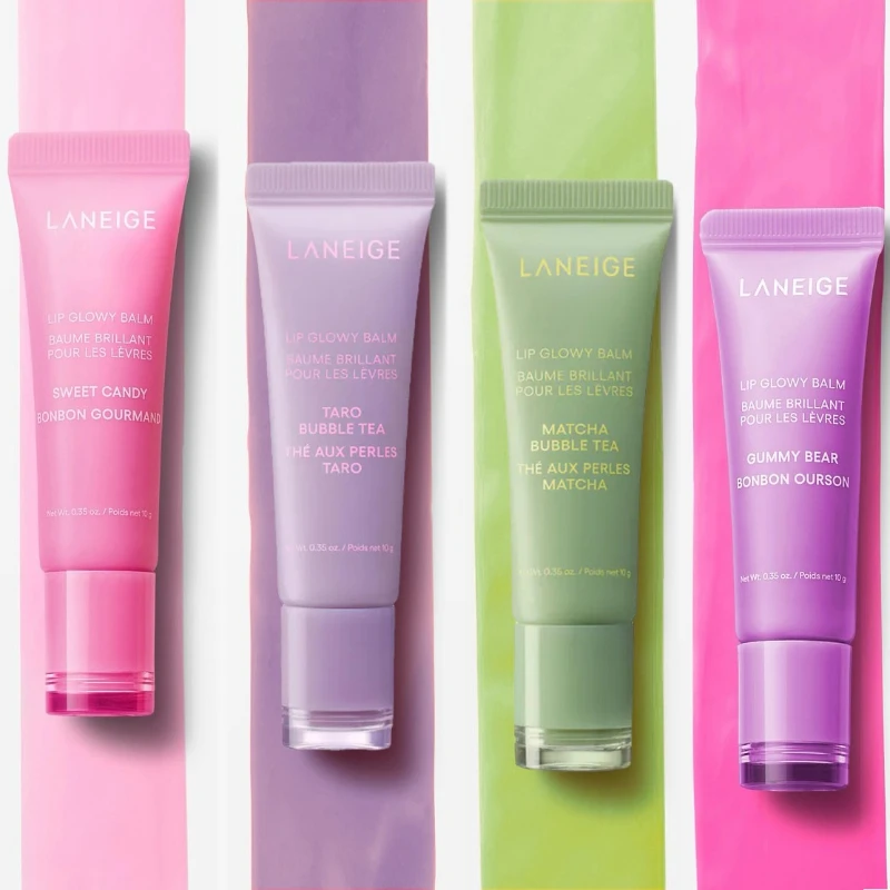 Bálsamo Labial con Brillo de Taro Matcha, Vainilla y Frutas, Edición Limitada, Tratamiento Labial con Manteca de Karité, Brillo Labial para el Cuidado Diario, Maquillaje para Chicas