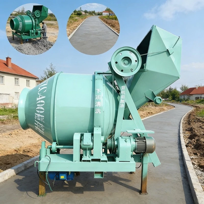 

Высокоэффективный бетоносмеситель 350 л для быстрого смешивания бетона, идеально подходит для строительных проектов с срочными сроками выполнения и крупномасштабного производства бетонных смесей.