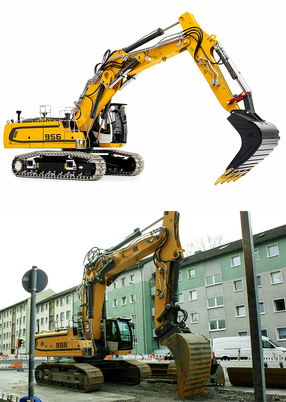 

Новый LESU 1/14 металлический 956 RC гидравлический экскаватор-экскаватор радиоуправление строительная машина грузовики автомобили хобби модель игрушки