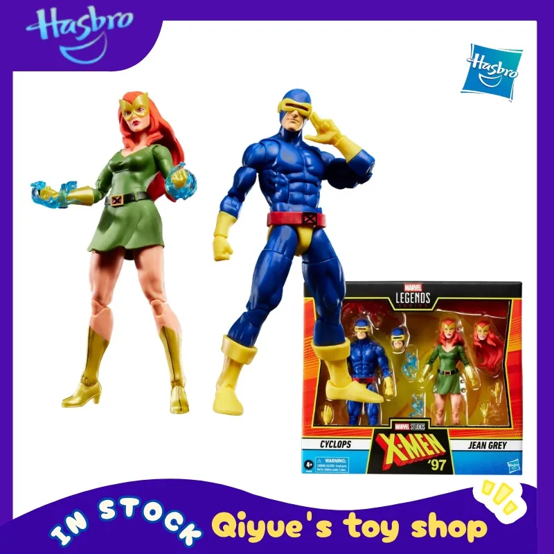 【In Stock】Hasbro Marvel X-Men 6-inch set Cyclops and Jean Gray movable figures anime models toy collection gifts