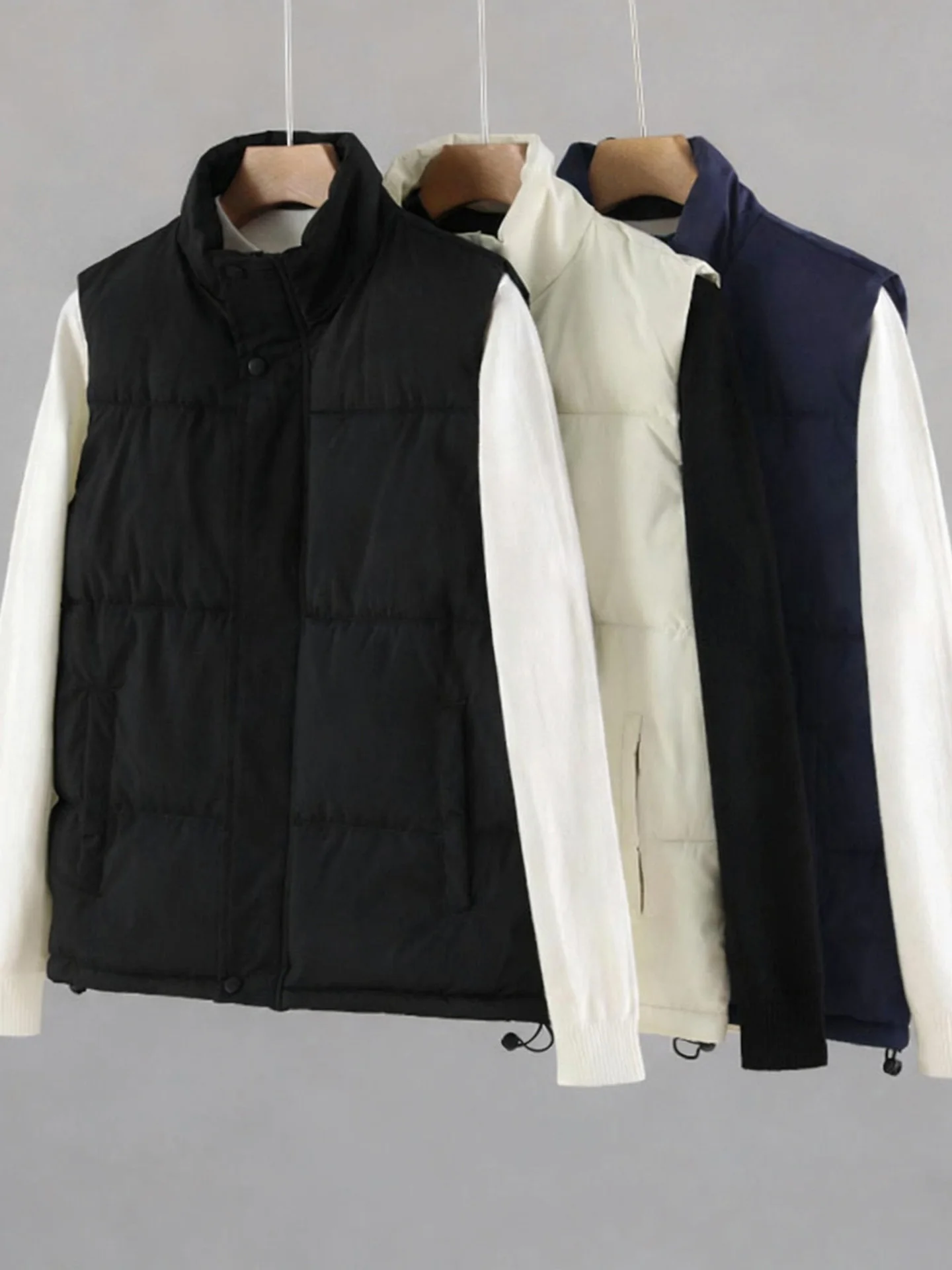 

Мужской пуховый жилет American Sle: модная зимняя верхняя одежда, высококачественное хлопковое пальто с подплечниками, прямой крой, сохраняющий тепло