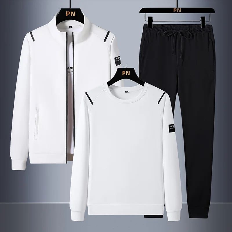 

Спортивный костюм 7XL, мужская одежда для бега, тренировок, фитнеса, весенняя куртка, футболка, брюки, быстросохнущие спортивные комплекты из 3 предметов для бега