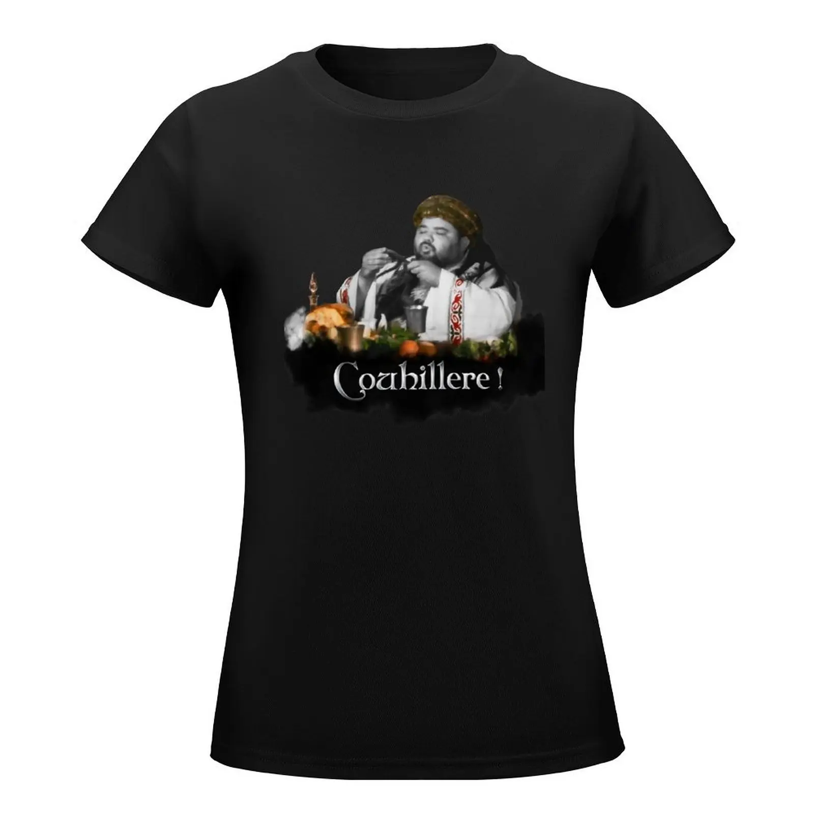 King Burgundy - Couillhere! DELETED T-Shirt oversized cute clothes black t shirts for Women