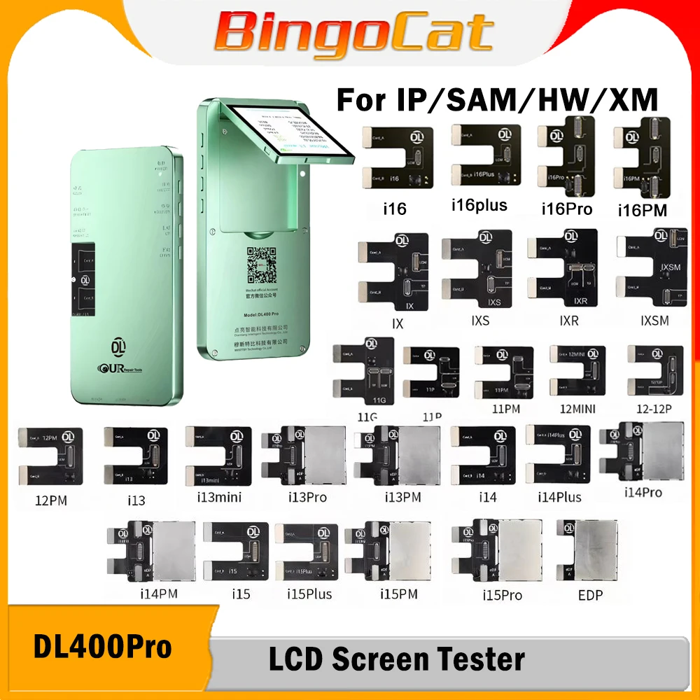 Tester ekranów LCD Novecel DL400 Pro do iPhone 17 Pro, 17, 16 Pro Max, 15, 14, 13, 12 Pro Max oraz Samsung S24 Ultra - testowanie wyświetlaczy dotykowych