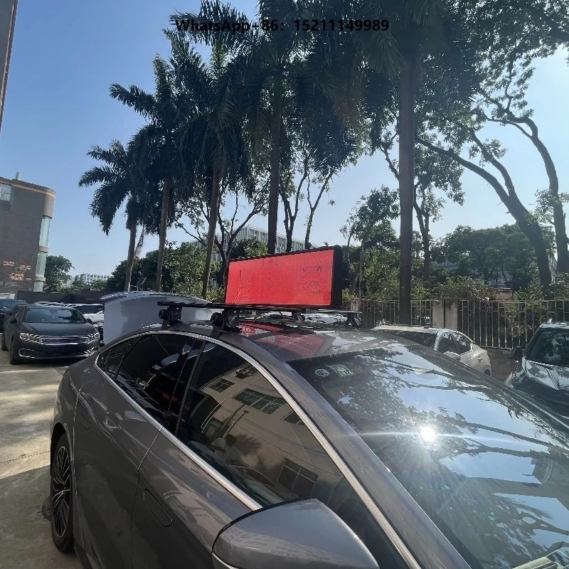 P2.5mm Full Color OLED LED Display for Taxi Top Outdoor Use Double-Sided HD WiFi GPS Energy Efficient