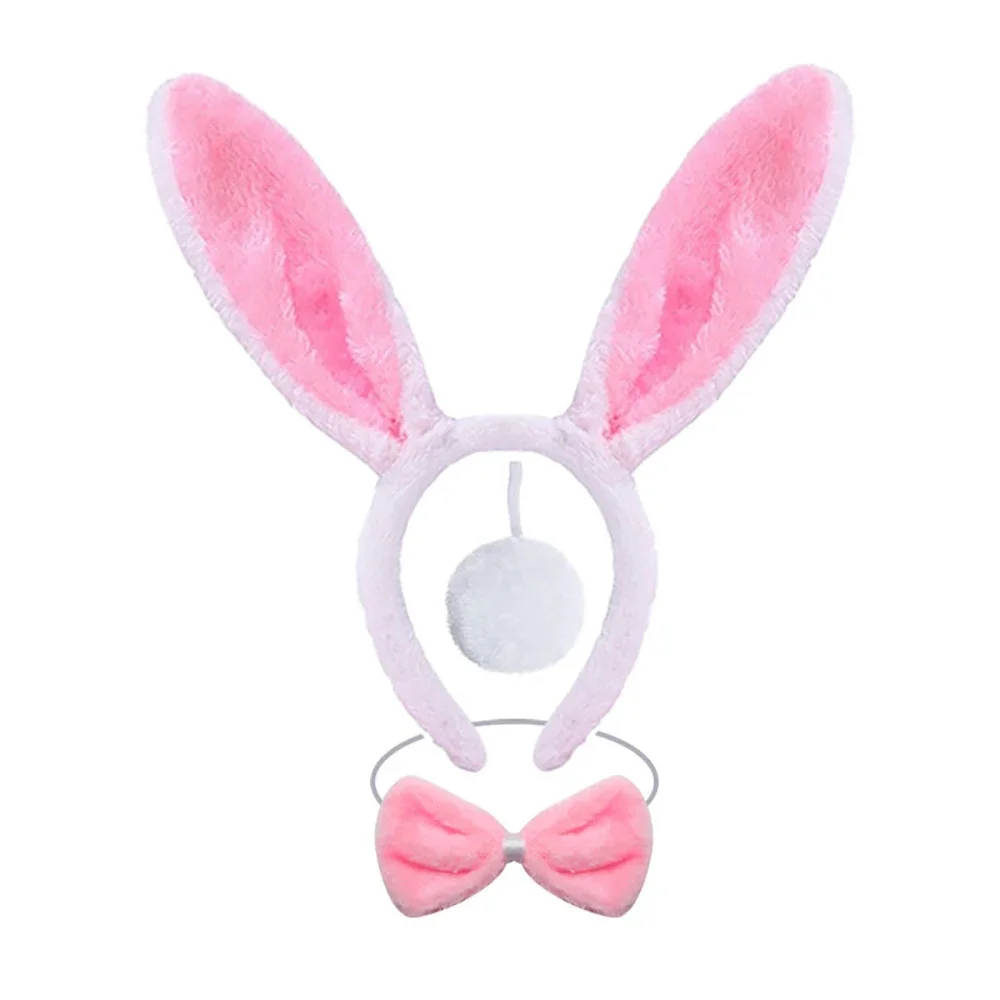 Pink Easter Bunny Costumes for Baby Girls Little Rabbit Ballet Tutu Dress for Kids Easter Holiday Outfit with Ears Bowtie Tail view 6