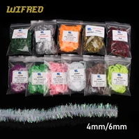 Wifreo 4mm/6mm Ice Dub chenilla pesca con mosca atado Material brillo Antron hilo para trucha lubina Steelhead patrón de mosca de agua salada