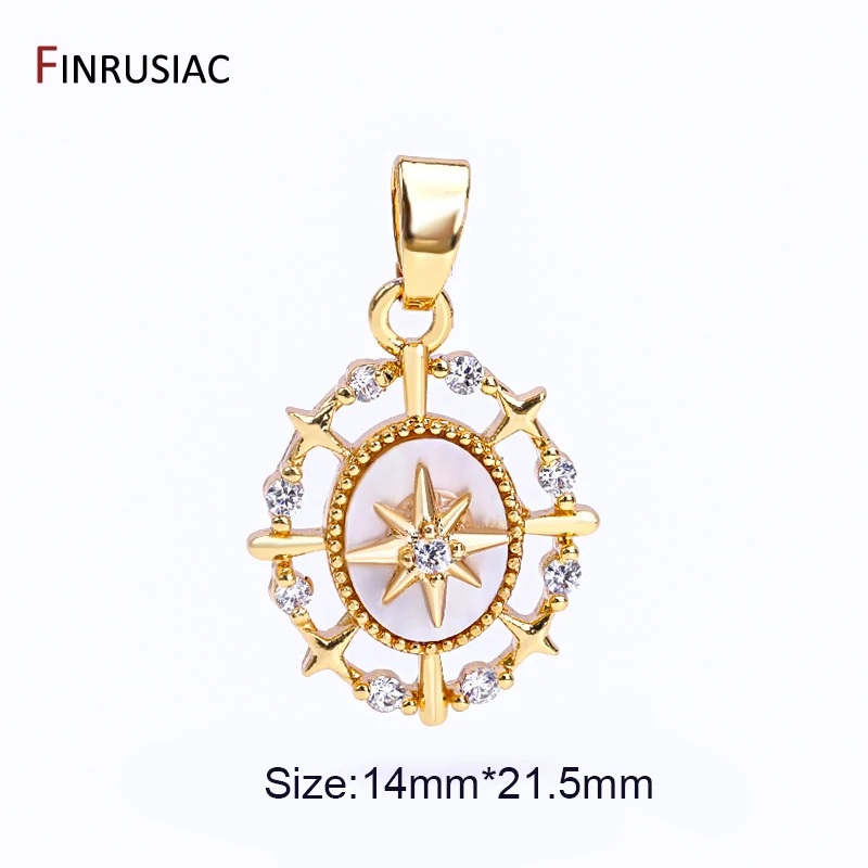 Hochwertige 18K vergoldete Messing-Herz- und Sternanhänger für die Schmuckherstellung, Muschel-Schmetterlingsanhänger für DIY-Halsketten- und Armbandherstellung. – Detail 17