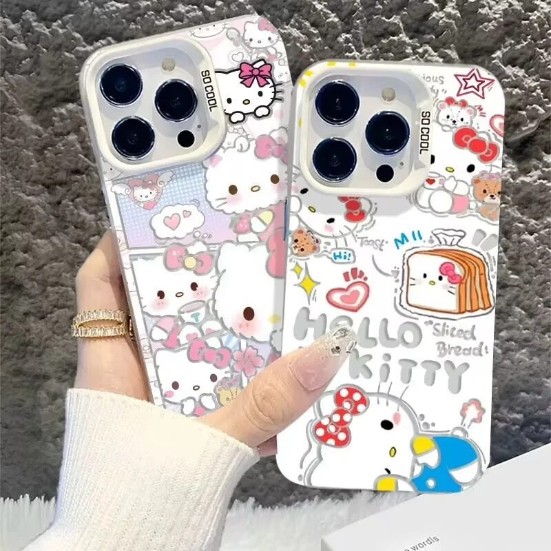 Flower Hello Kitty Casing For Infinix Tecno Spark 30C 7 10 20 Pro Camon 40 Pro 30S SMART 5 7 8 6 9 10 Plus Pova 6 Pro Case Cover