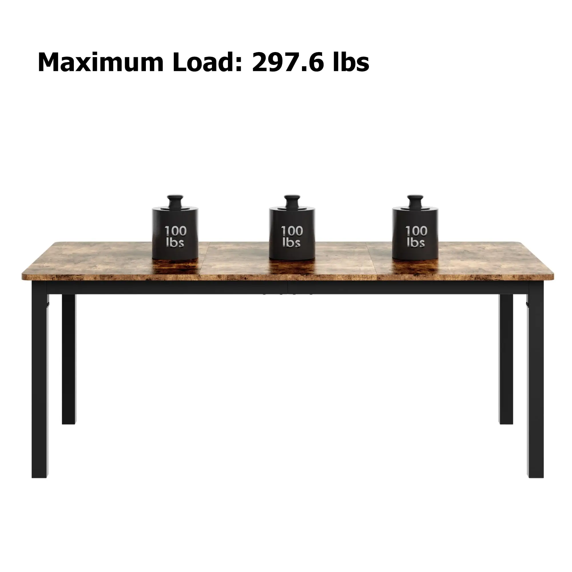 Industrial Wooden Dining Table 6