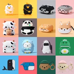 Cute Animal Cow Fish Dog Case for Apple AirPods 3 2 Gen Cover for Airpods Pro 2nd Generation Protective Shell Cartoon Lovely