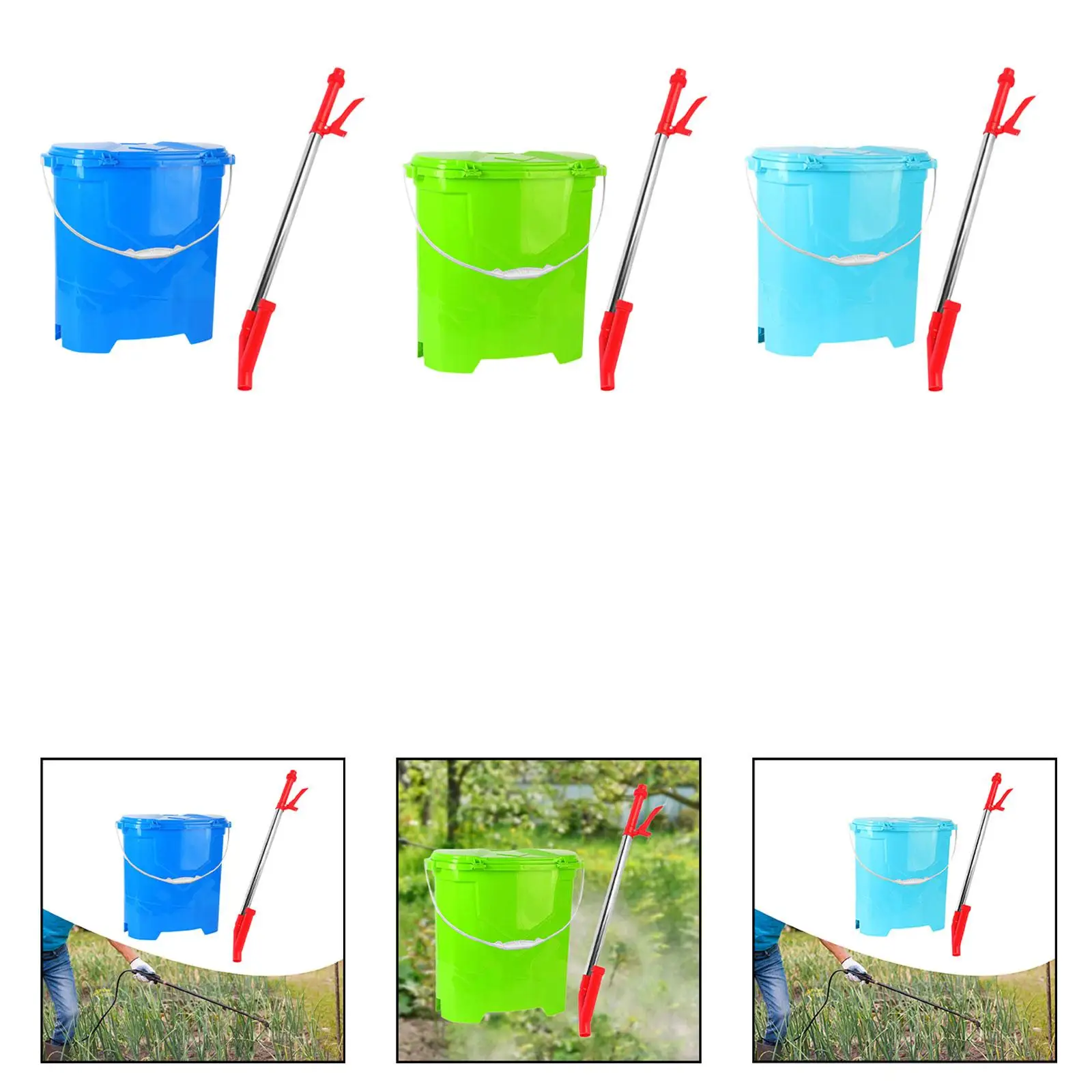 Manueller Düngerstreuer mit Rücktragefunktion, Edelstahlgriff, 25 l Fassungsvermögen