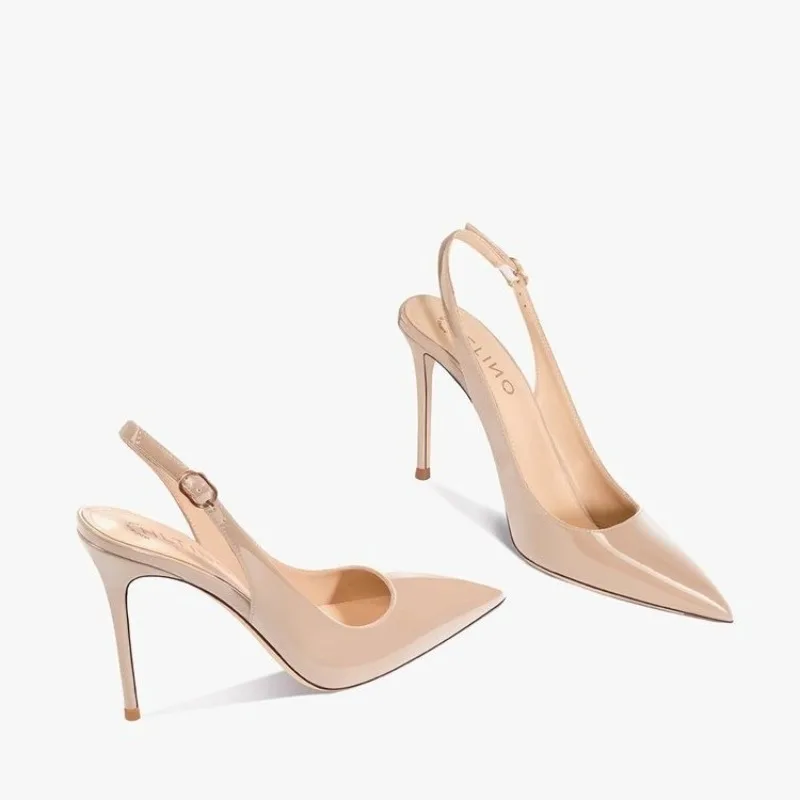 2025 New Luxury Summer Sexy Pointed Designer High Heels Daily Casual Party Comfortable Buckle Women's Sandals Sandalias Mujer