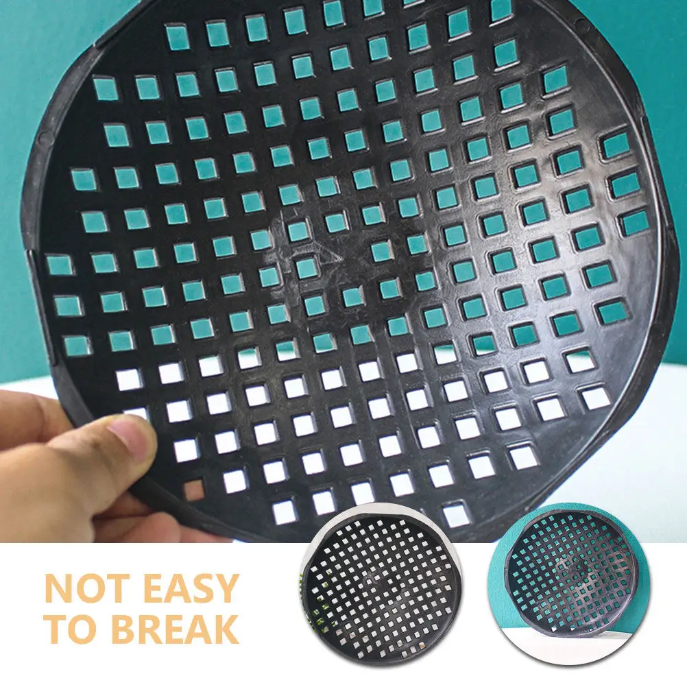 Flower Pot Drainage Mesh Pads 10 Piece Bowl Shape Plastic Grid Screens for Bonsai Planter Accessories