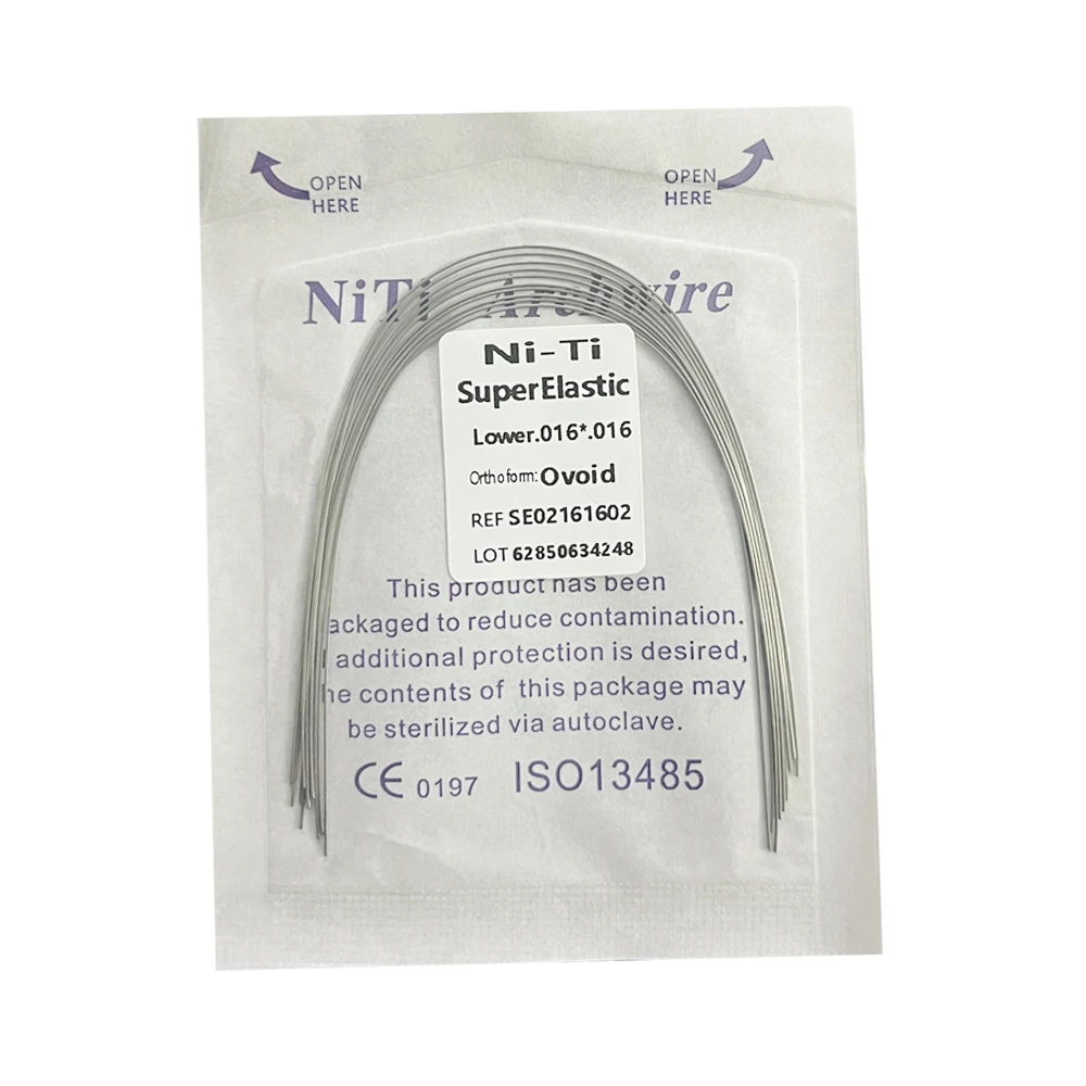 10pcs/Pack AG Dental Orthodontic Arch Wires NITI Round / Rectangular Oval Form Ortho Arch Wire Dentist Tool