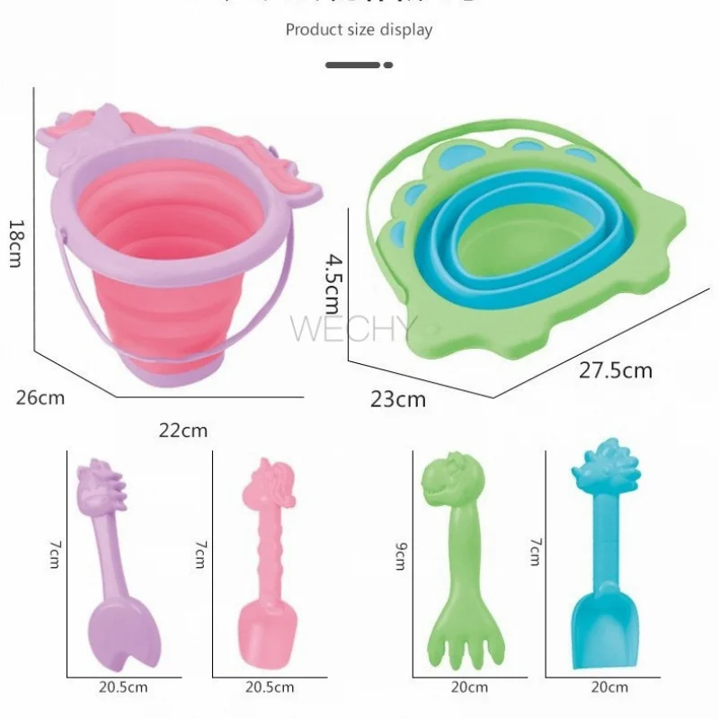 2025新しいソフトラバー2.5L折りたたみバケツポータブルハンドヘルド水バケツ屋外子供のシリコーンビーチおもちゃ