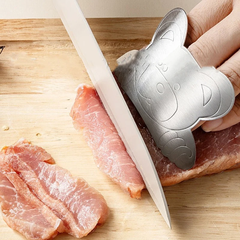 1 шт., защита для пальцев из нержавеющей стали, защита для резки овощей, защита для пальцев, защита для кухонной резки мяса, палец