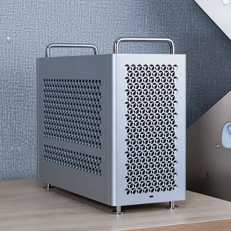 

B2Pro All Aluminum Matx Compact Case, Handheld Portable Wind Desktop Computer Host Box