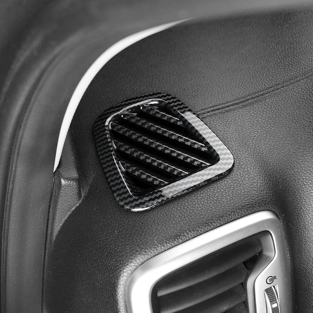 Car Tuning Carbon Fiber Front Upper Vent Cover Trim Interior Accessories For Kia Sportage 2015-2021 LHD Car Supplies