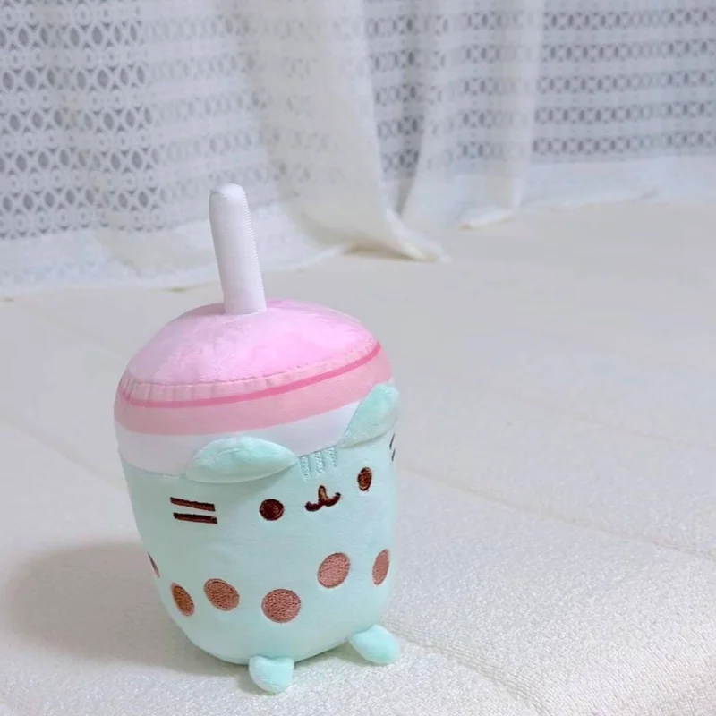 스팟 크로스 보더 귀여운 플러시 장난감 뚱뚱한 행운의 고양이 고양이 샌드위치 비스킷 아이스크림 도넛 피자 버거 고양이 소녀 생일 선물