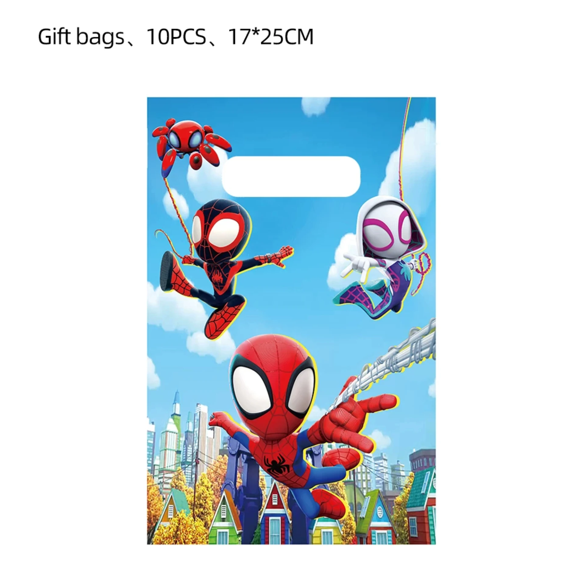 Cartoon Spiderman Themed Party Handheld Gift Bags, Kids Candy Pouches, Birthday Party Decorations - view 2