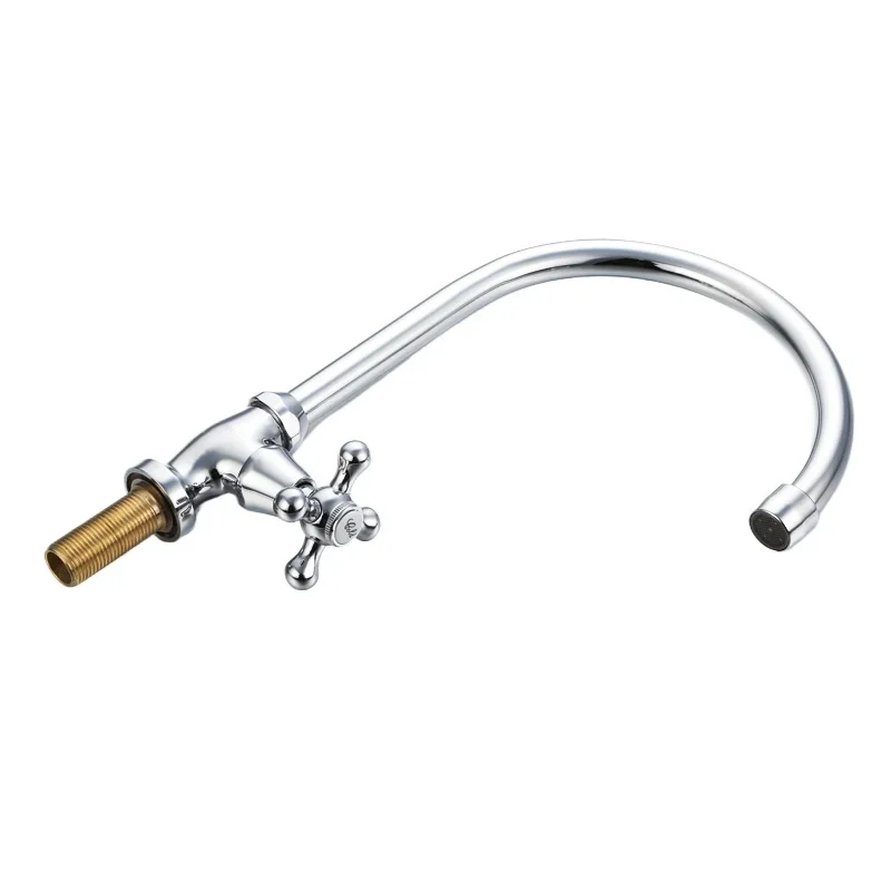 

XL0552 copper single cooling vertical faucet kitchen sink nozzle 360 degree rotation splash-proof