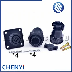 4 Pin auto sensor plug Aviation Wiring Black Circular Connector Plug 182921-1 182658-1 206429-1 with Pin For SMT SMEMA