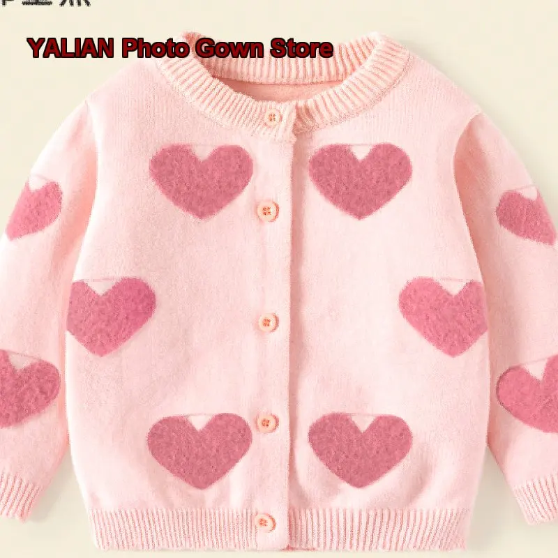 Girls Autumn Spring Knit Jacket Baby Girls Stylish Knit Top