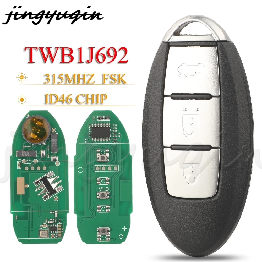 

JYQ TWB1J692 Remote Smart Car Key 315Mhz ID46 For Nissan Fuga 2009-2015 Cima Latio Sylphy 2012- Infiniti M HYBR 2010-2015