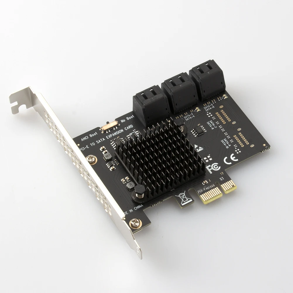 

Настольная карта адаптера PCIe PCI Express 1X к SATA3.0, 6-портовая плата расширения PCI-E X1/X4/X8/X16 PCI-E