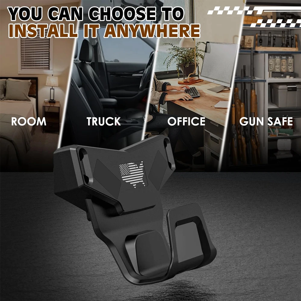 안전 트리거 가드 보호 자석 홀스터 랙, Glock G17 G19 G22 G23 G26 G34 G43X USP Taurus용 마그네틱 건 마운트