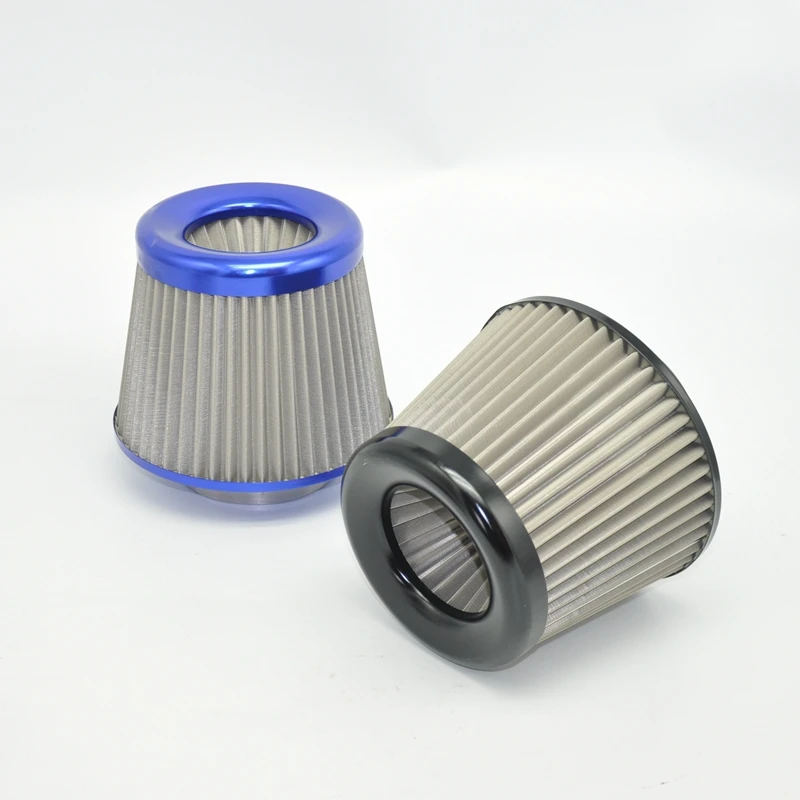 Universal Air filter 65MM/2,5 inch Auto Leistung High Flow edelstahl mesh Air Filter für Kalte Luft intake