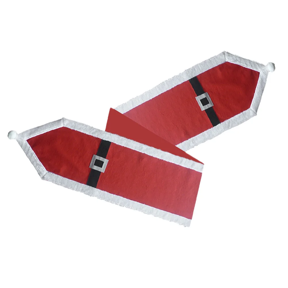 Creative Christmas Table Runner for Restaurant Home Party Use Washable Holiday Table Decoration Festive Atmosphere Accessory