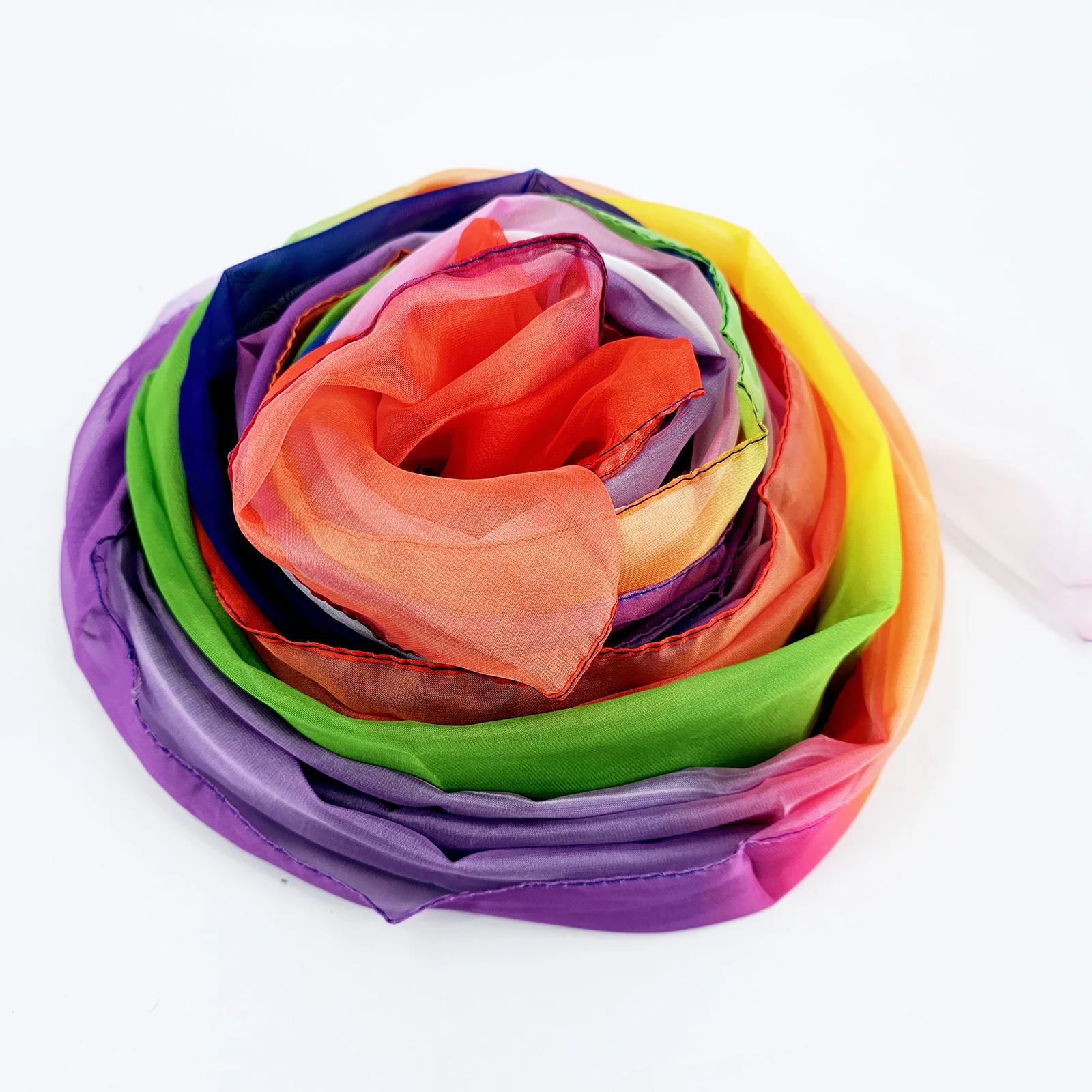 

Радужный шелковый стример 45 см * 1000 см фонтанные шарфы-водопад волшебный ультратонкий шелковый шарф волшебный реквизит Magia Fun Illusion Party