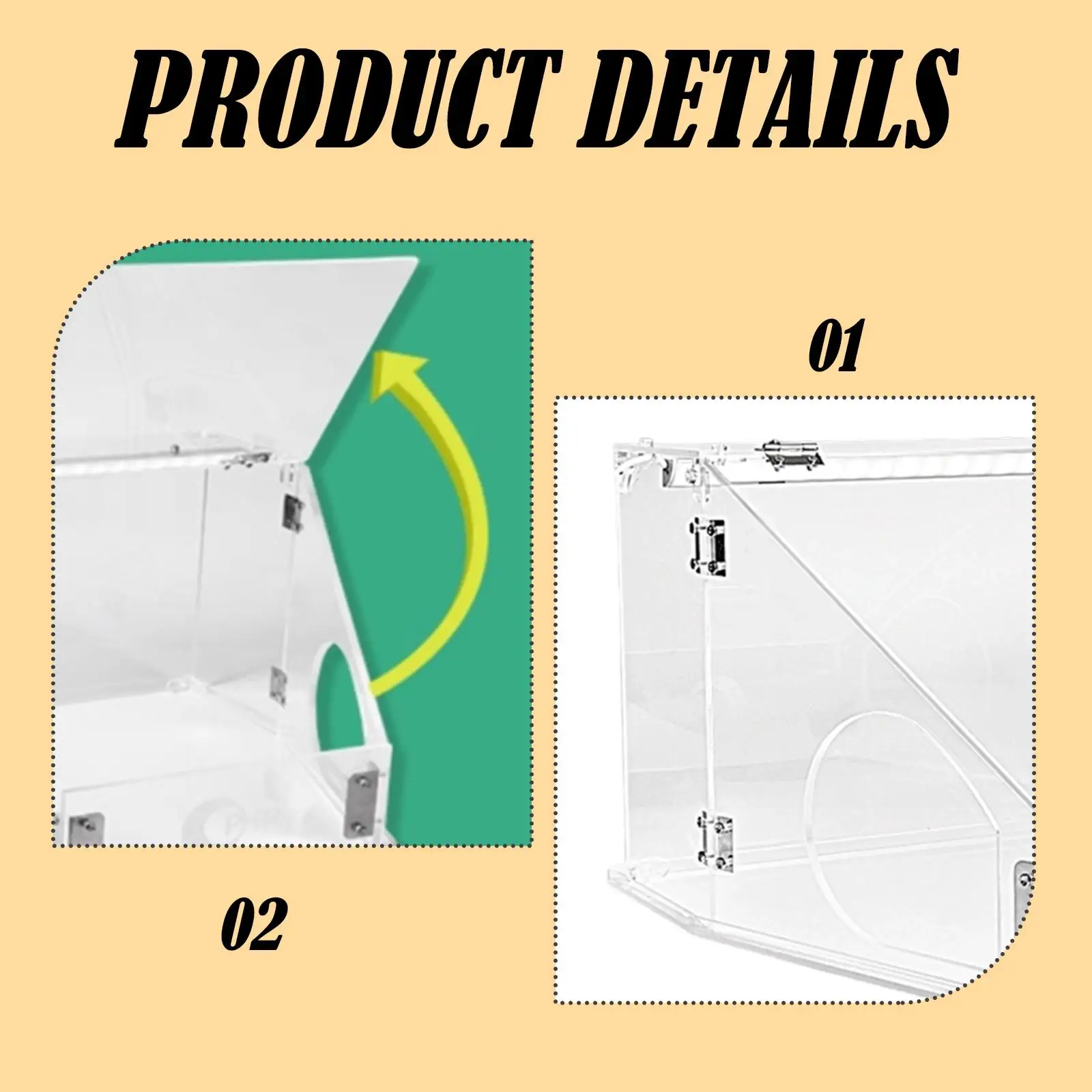 Electric Dust Box with Light Dust Cover for Coloring Metal Cutting