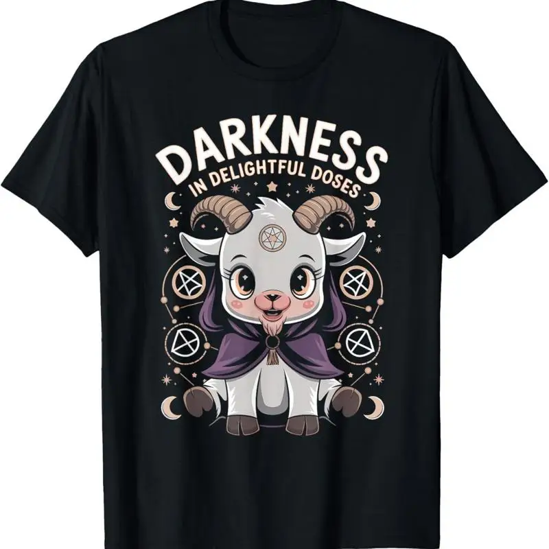 

Satanic Kawaii Baby Goat Baphomet Goth Occult Vaporwave 666 T Shirt