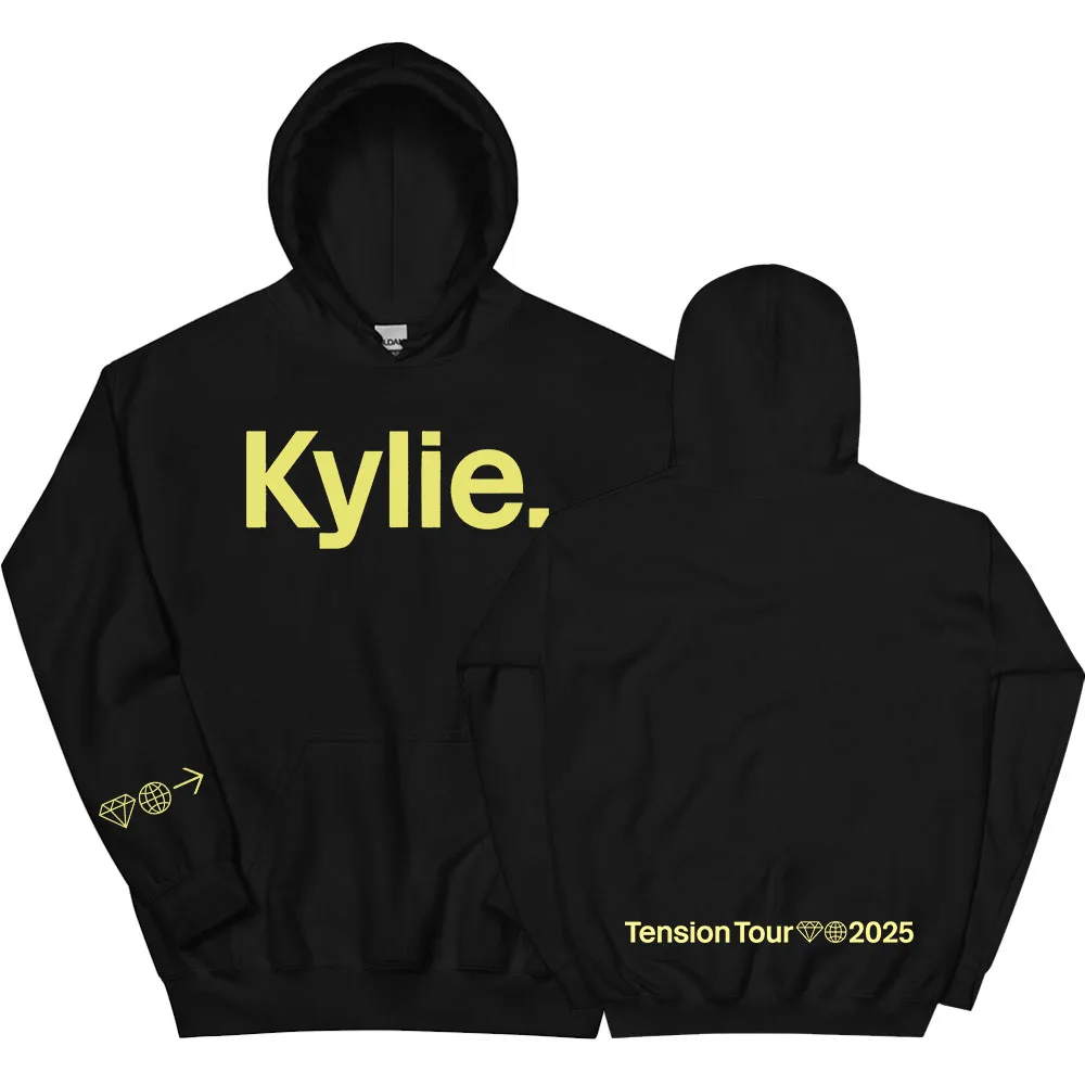 

Tension Tour 2025 Hoodies Kylie Minogue Singer Printing Sweatshirt Women Men Clothing Loose Autumn Fleece Hooded Pullovers Male