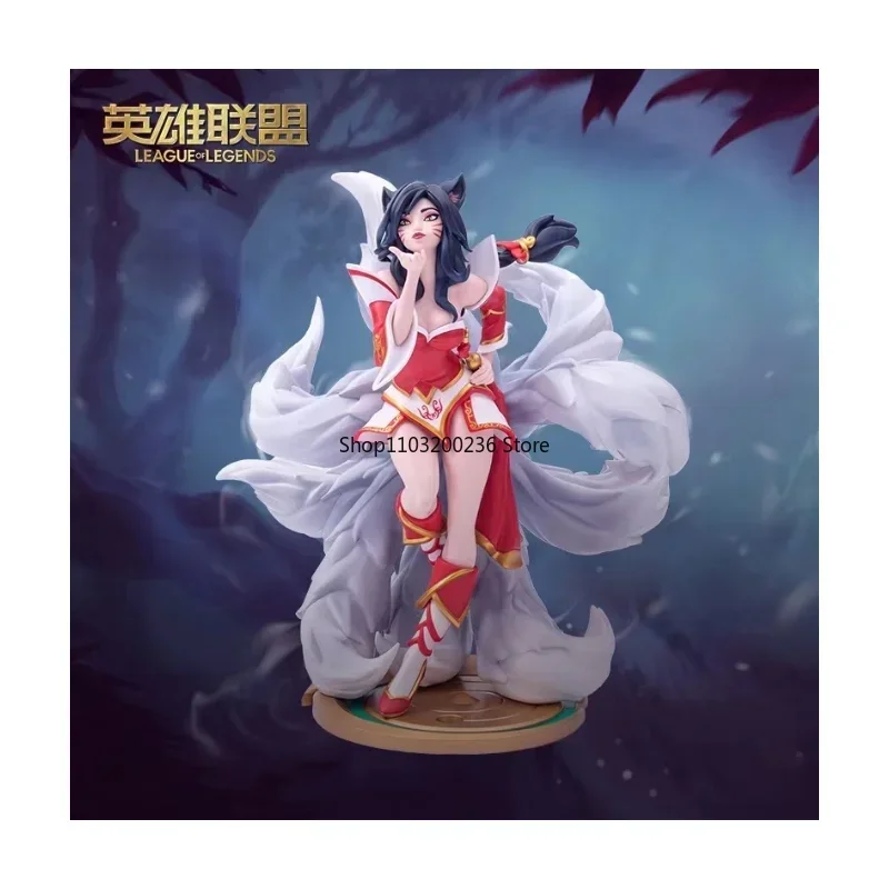 Original LOL League of Legends Ahri/the Nine-Tailed Fox Game Dramatist Statues Action Figure Ornaments Model Toys Gifts