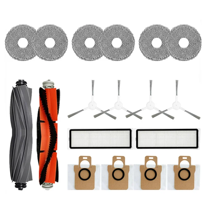 شاومي ميجيا أومني 1s b101cn روبوت x10 + ، إكسسوارات مع فرشاة وممسحة لدريم l10s ultra/s10 pro