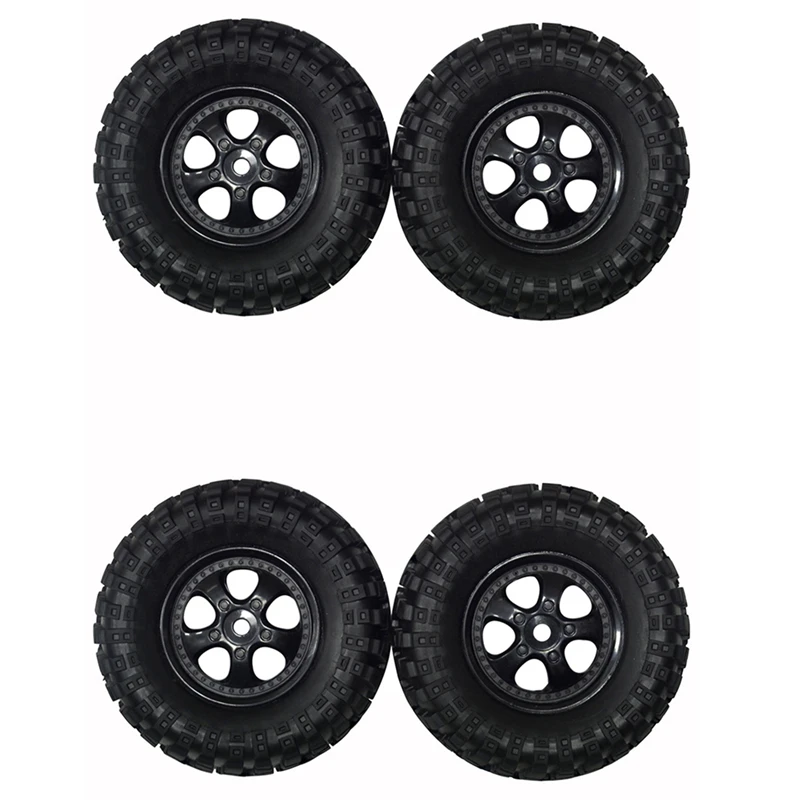 4Pcs Rubber Tires Tyre Wheel For HBX HAIBOXING 901 901A 903 903A 905 905A 1/12 RC Car Upgrades Parts Spare Accessories