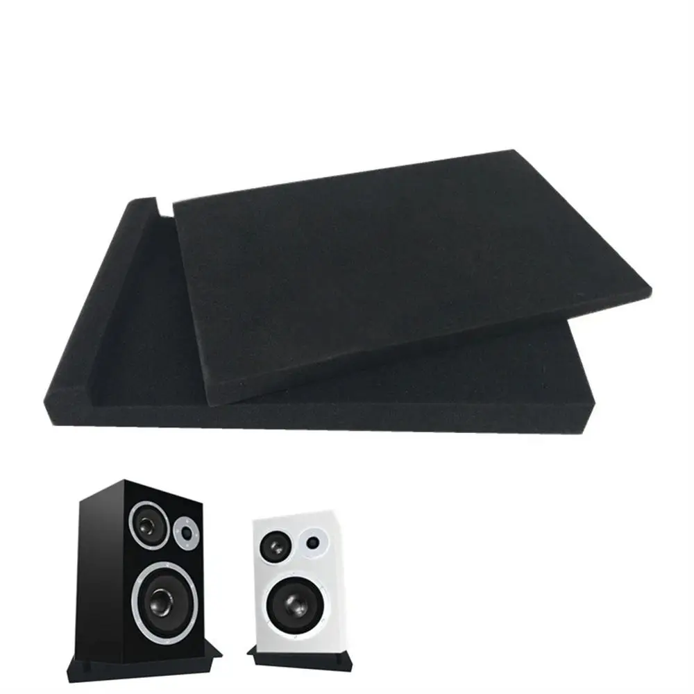 1Set Studio Monitor Speaker Acoustic Foam Isolator Pads Anti-shock Anti-skid Sponge Desktop Speakers Isolation Panels 33x27x4cm